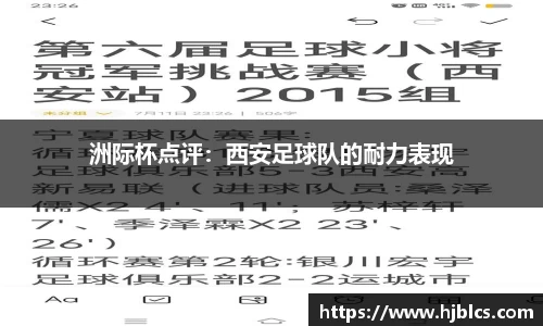 洲际杯点评：西安足球队的耐力表现